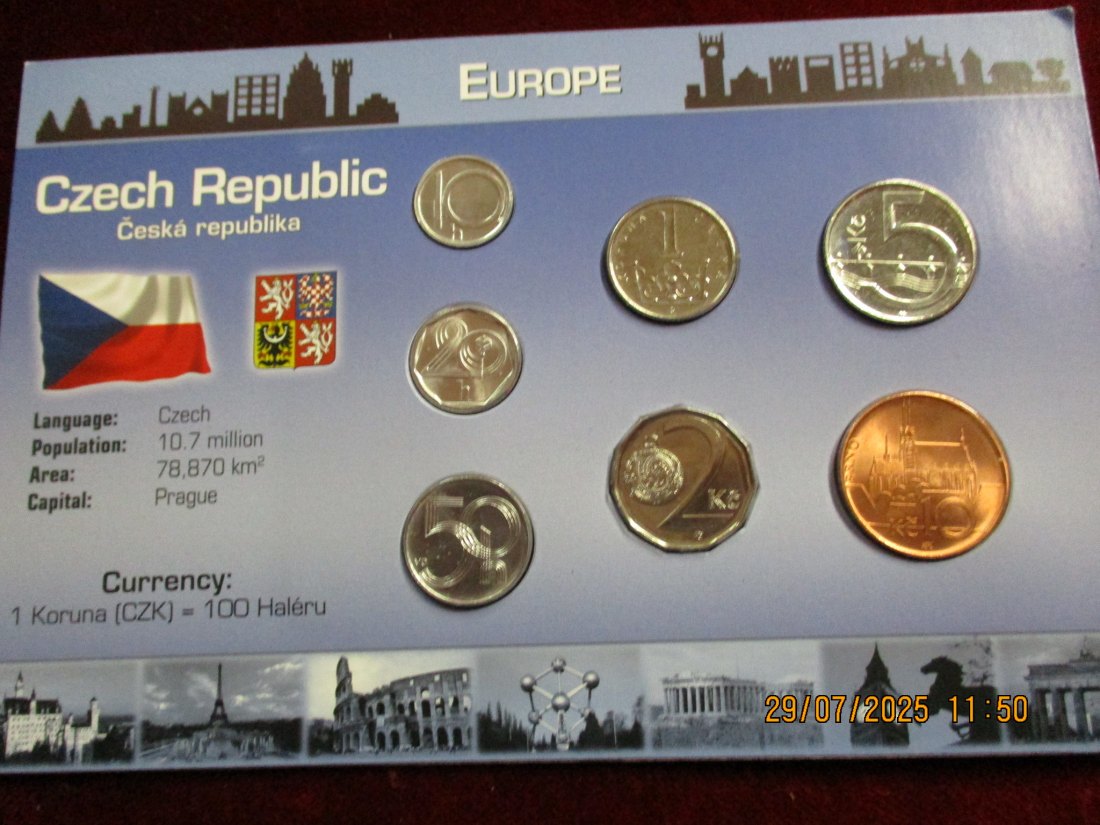  Münzen Czecha Republik siehe Foto Gewicht: 39g/3   