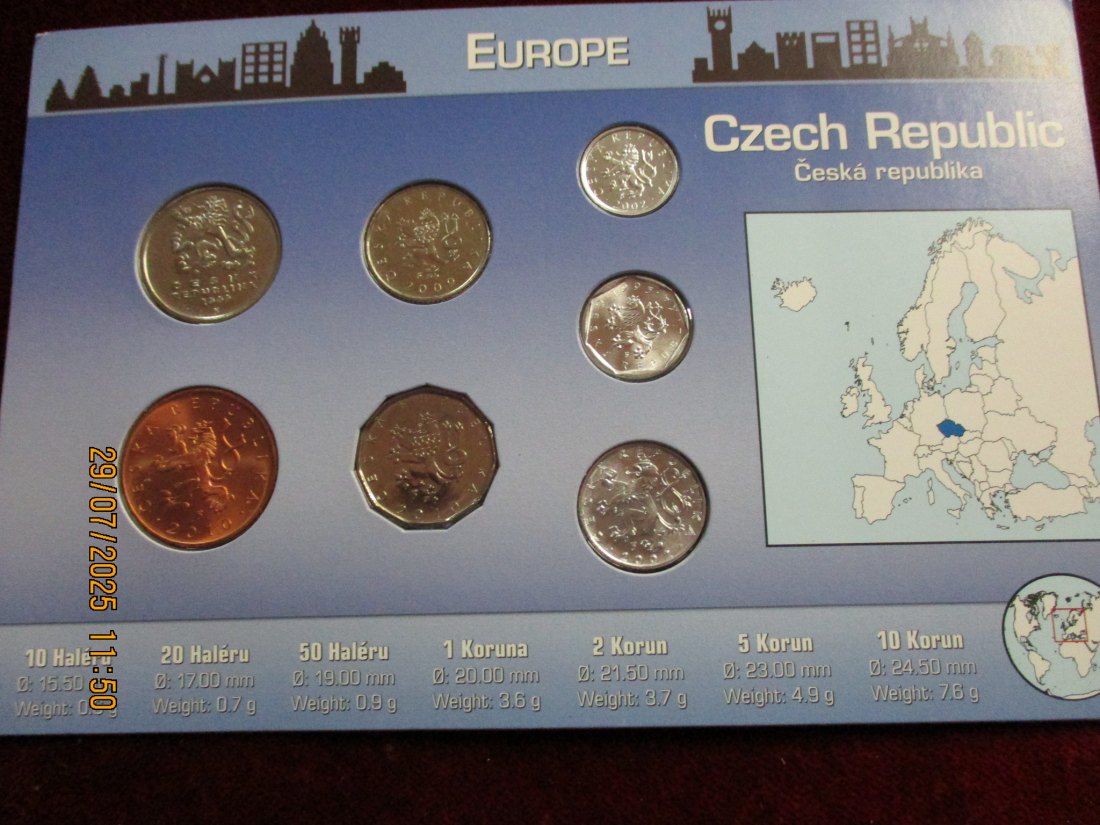  Münzen Czecha Republik siehe Foto Gewicht: 39g/3   