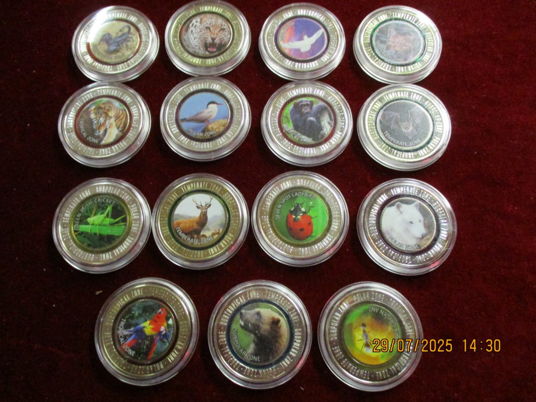  Lot - Sammlung Medaillen Tiere siehe Foto - Ca 500g / X1   