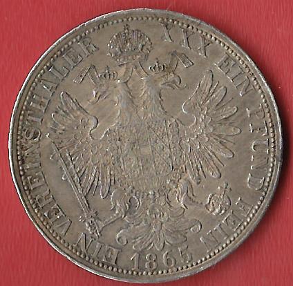  Österreich Thaler 1865 Koblenzer Muenzen Studio Münzankauf Koblenz Frank Maurer AL195   