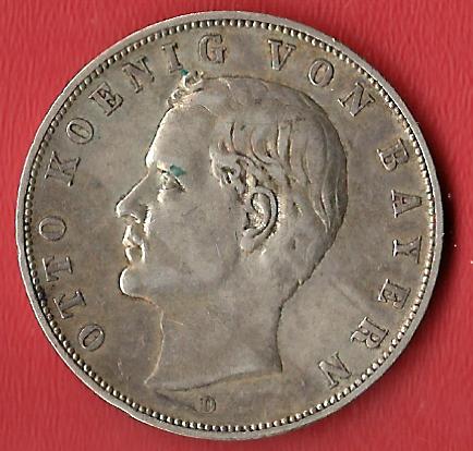 3 Mark Bayern 1909 Koblenzer Muenzen Studio Münzankauf Koblenz Frank Maurer AL202   