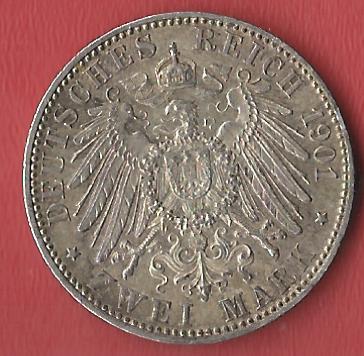  2 Mark Preussen 1901 Koblenzer Muenzen Studio Münzankauf Koblenz Frank Maurer AL203   