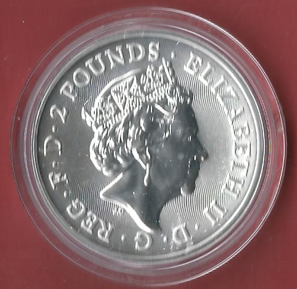  England 2 P. 2018 1 OZ 24 K Gildet Koblenzer Muenzen Studio Münzankauf Koblenz Frank Maurer AL204   