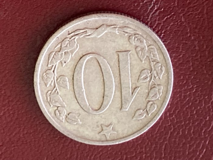 Münze Umlaufmünze Tschechoslowakei 10 Heller 1962