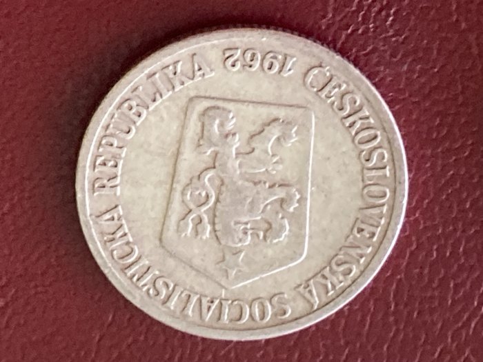  Münze Umlaufmünze Tschechoslowakei 10 Heller 1962   