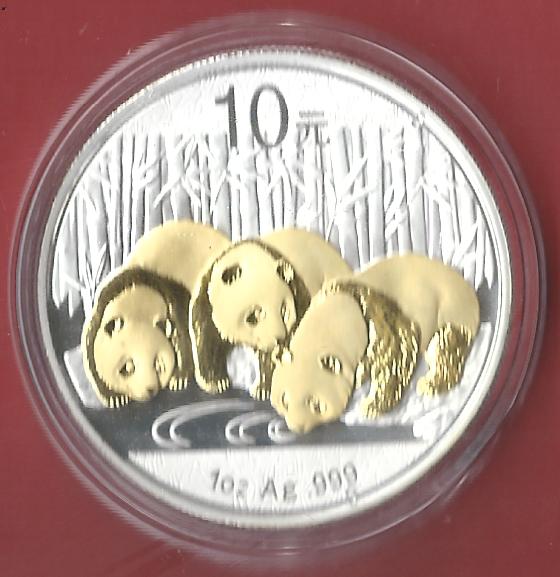 China 10 Yuan 2013 1 OZ 24 K Gildet Koblenzer Muenzen Studio Münzankauf Koblenz Frank Maurer AL208   