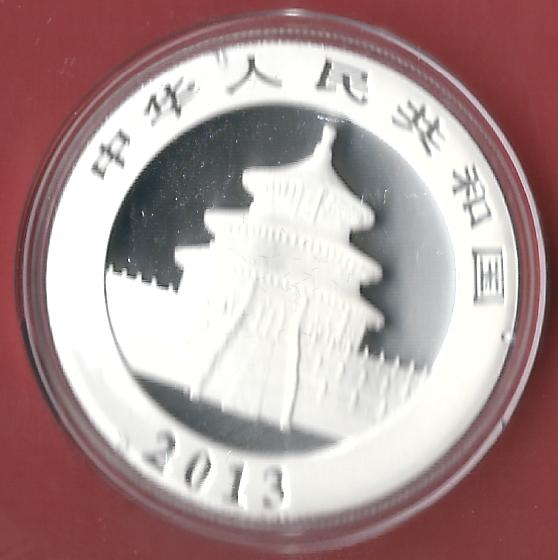  China 10 Yuan 2013 1 OZ 24 K Gildet Koblenzer Muenzen Studio Münzankauf Koblenz Frank Maurer AL208   