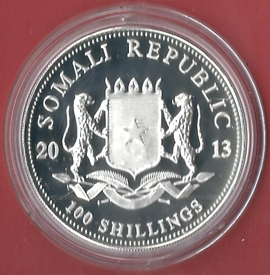  Somalia 100 S.2013 1 OZ 24 K Gildet Koblenzer Muenzen Studio Münzankauf Koblenz Frank Maurer AL213   