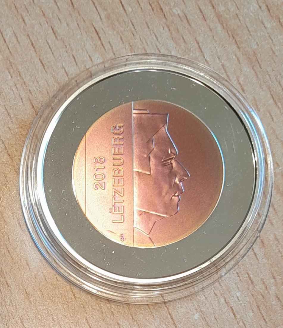  Luxemburg 5 Euro Niob 2018 PP Schloss Koerich in Original Kapsel   