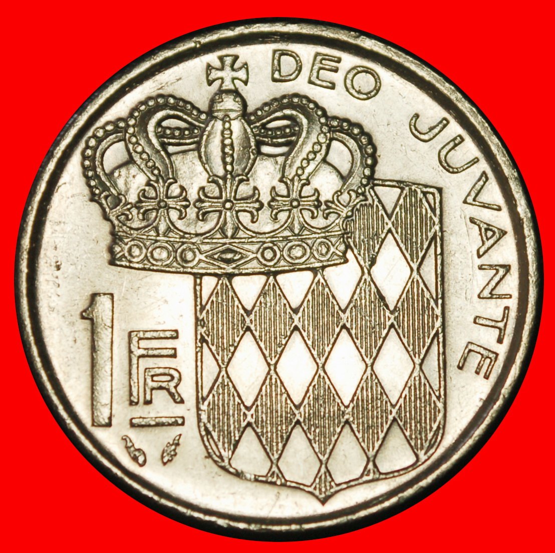  Ⰶ FRANCE (1960-1995): MONACO ★ 1 FRANC 1978! RAINIER III (1949-2005) LUSTRE! LOW START ★ NO RESERVE!   
