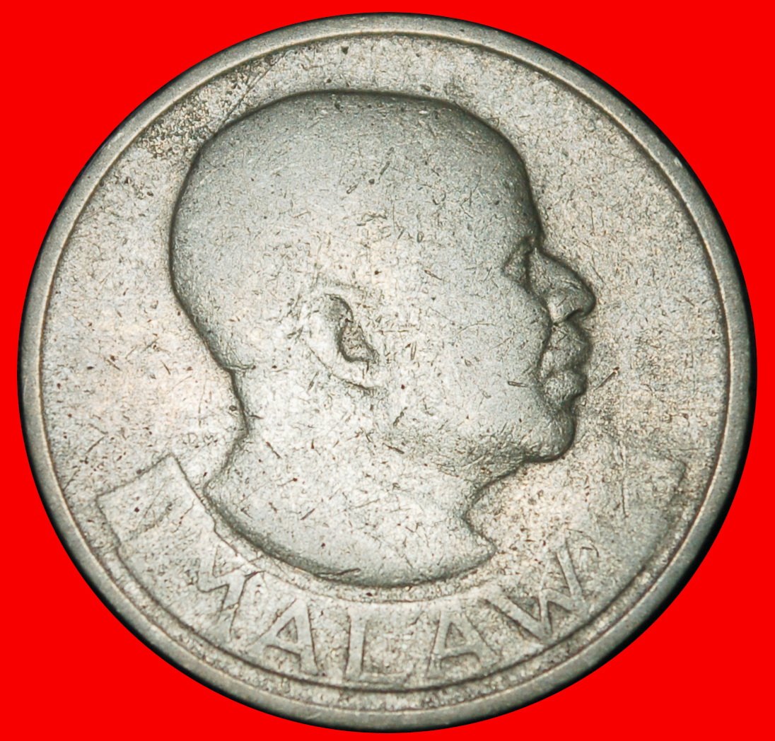  Ⰶ GREAT BRITAN (1964-1968): MALAWI ★ 1 SHILLING 1964 BANDA (1963-1994) CORN! LOW START ★ NO RESERVE!   
