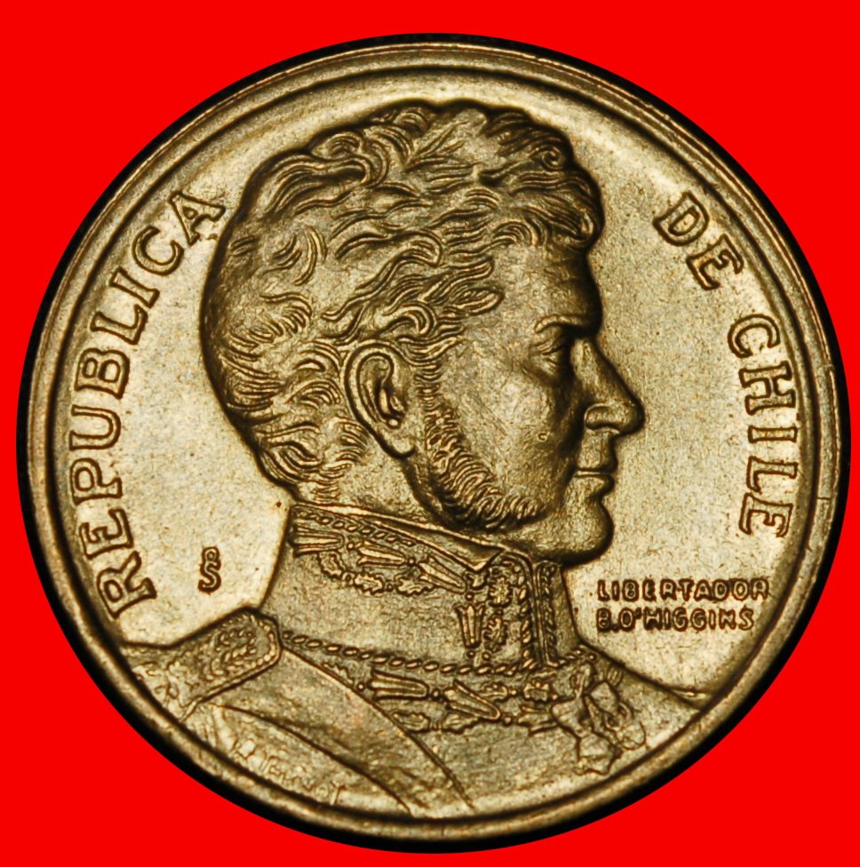  Ⰶ O'HIGGINS (1990-2023): CHILE ★ 10 PESO 1999 II+B+a! uSTG STEMPELGLANZ! ★OHNE VORBEHALT!   