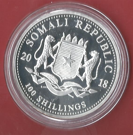  Somalia 100 S.2018 1 OZ 24 K Gildet Koblenzer Muenzen Studio Münzankauf Koblenz Frank Maurer AL214   