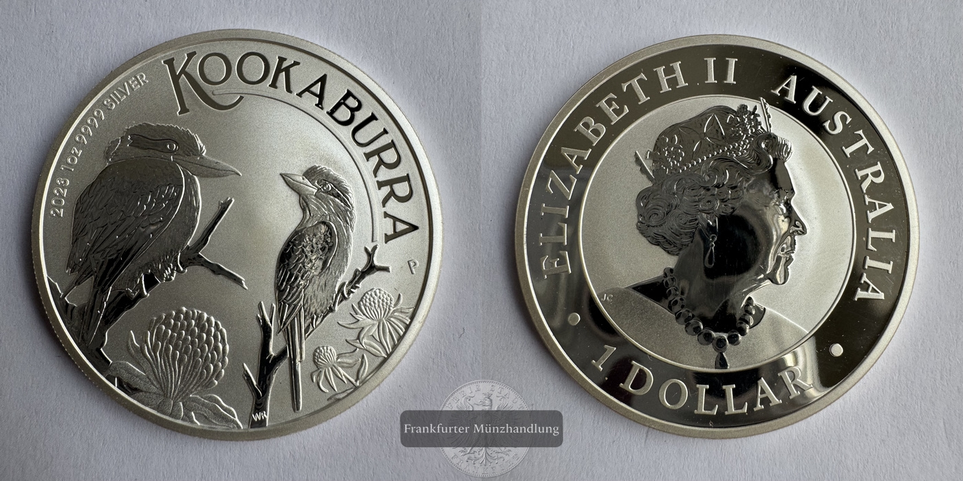  Australien  1 Dollar 2023  Kookaburra KM#4536 FM-Frankfurt  Feinsilber: 31,06g   
