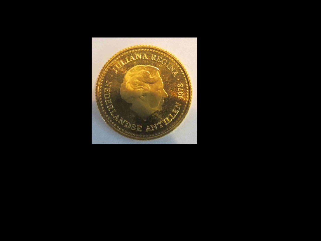 Niederländische Antillen 100 Gulden Gold 1978; Königin Juliana, 6,05 Gramm Feingold