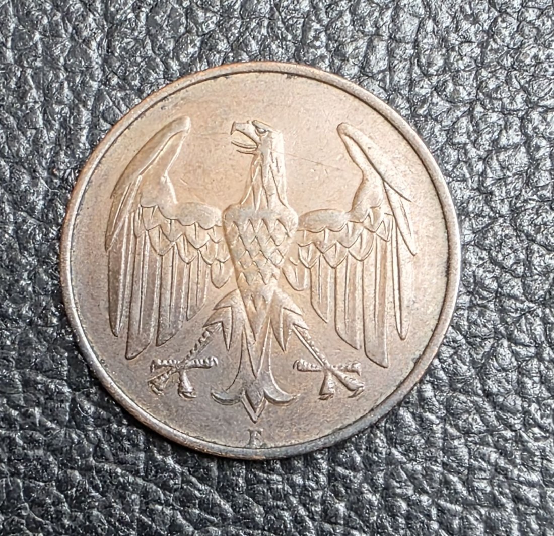  4 Reichspfennig 1932 F Jaeger 315 XXL Bilder Erhaltung   