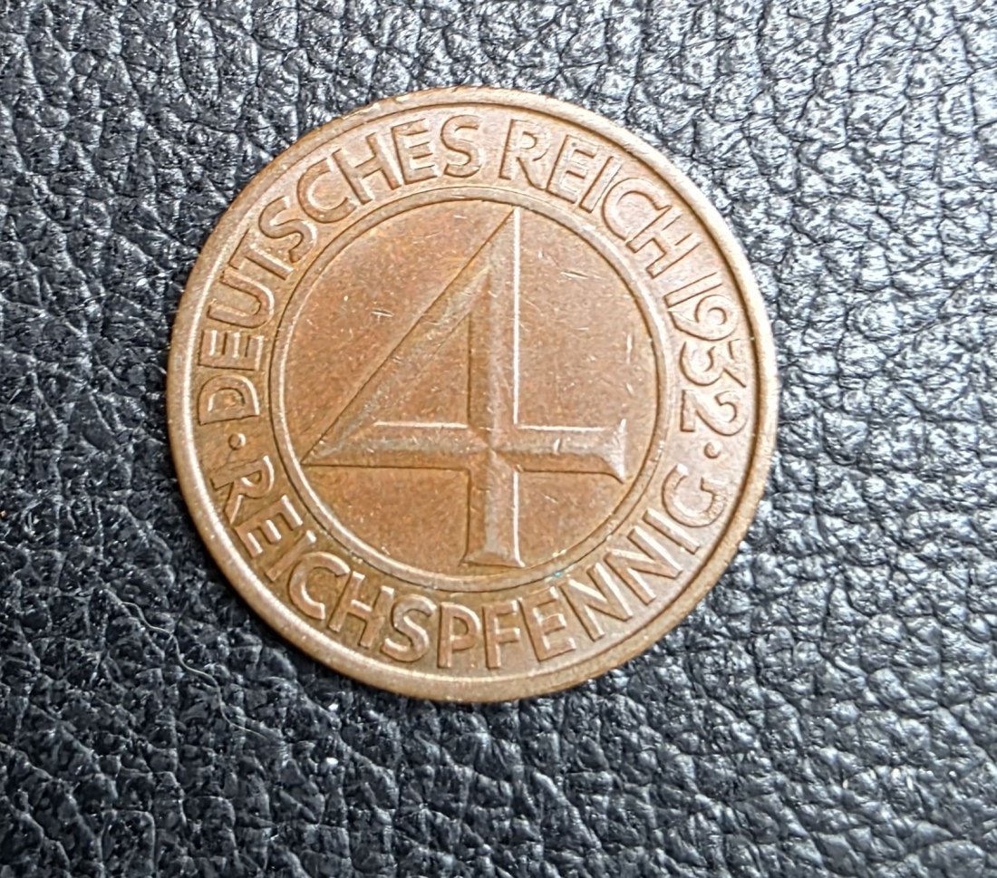  4 Reichspfennig 1932 J Jaeger 315 XXL Bilder Erhaltung   