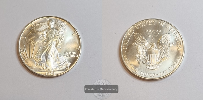  USA 1 Dollar 1994 Liberty - American Silver Eagle KM#273  FM-Frankfurt Feinsilber: 31,1g   