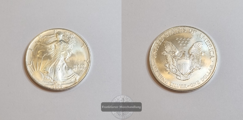  USA 1 Dollar 1995 Liberty American Silver Eagle KM#273  FM-Frankfurt Feinsilber: 31,1g   