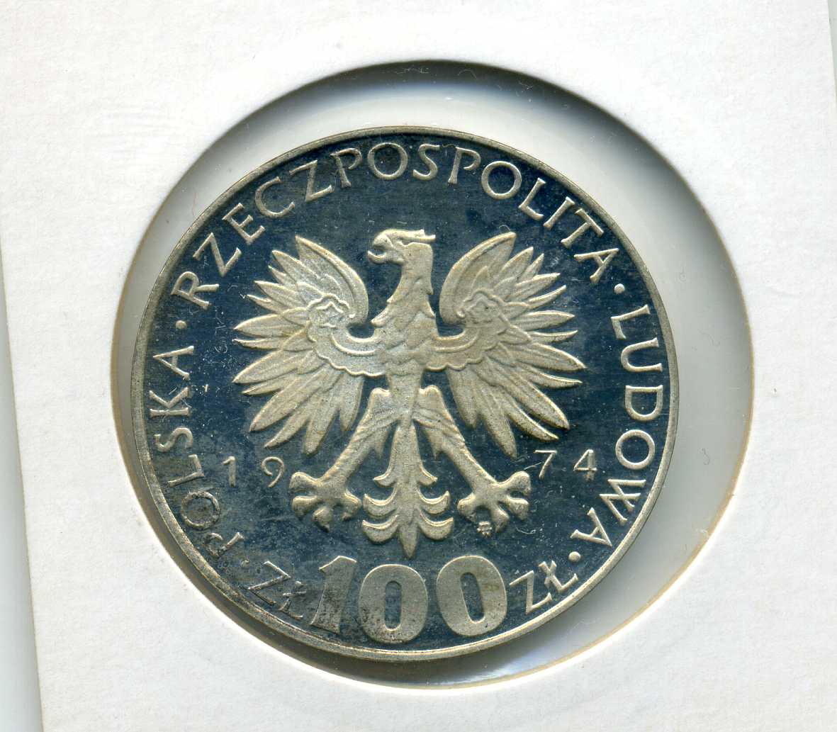  100 Zloty 1974 PP Madame Curie   
