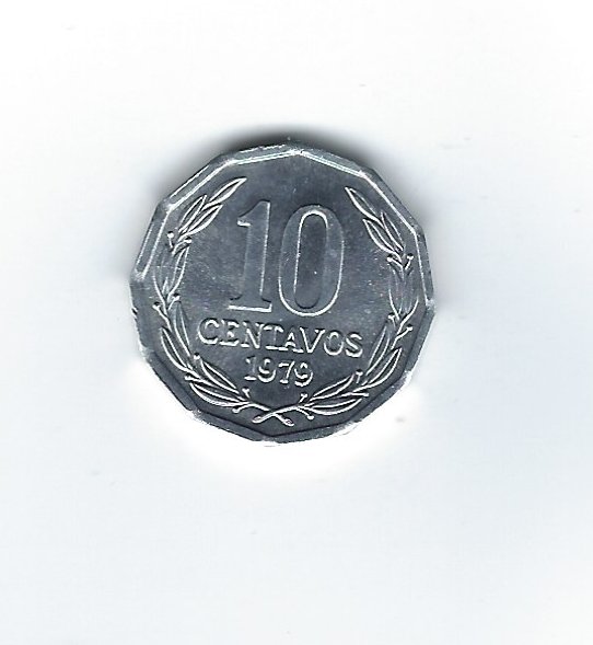  Chile 10 Centavos 1979   