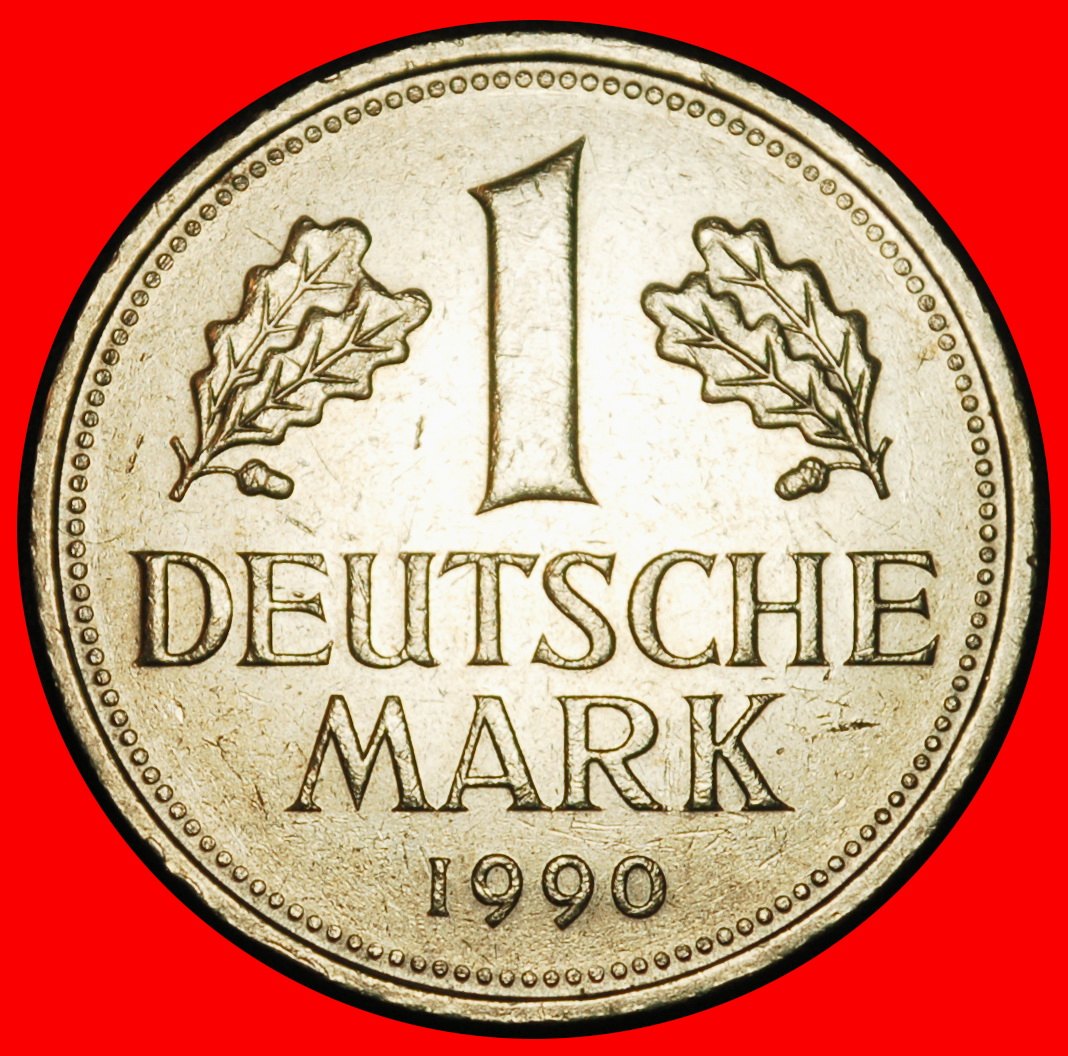  Ⰶ NOT COMMUNIST (1950-2001): GERMANY★1 MARK 1990D BAVARIA! III+D+r2!★LOW START ★ NO RESERVE!   