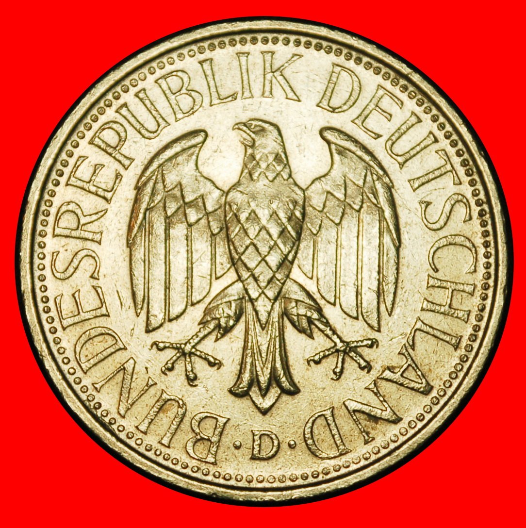  Ⰶ NOT COMMUNIST (1950-2001): GERMANY★1 MARK 1990D BAVARIA! III+D+r2!★LOW START ★ NO RESERVE!   