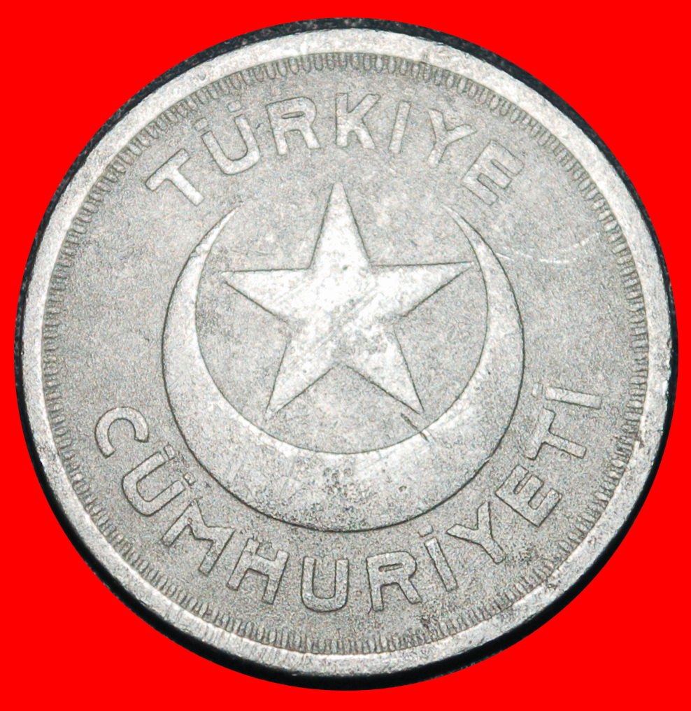  Ⰶ ERROR CRESCENT(1935-1943): TURKEY ★ 5 KURUSHES 1939! WARTIME (1939-1945)★LOW START! ★ NO RESERVE!   