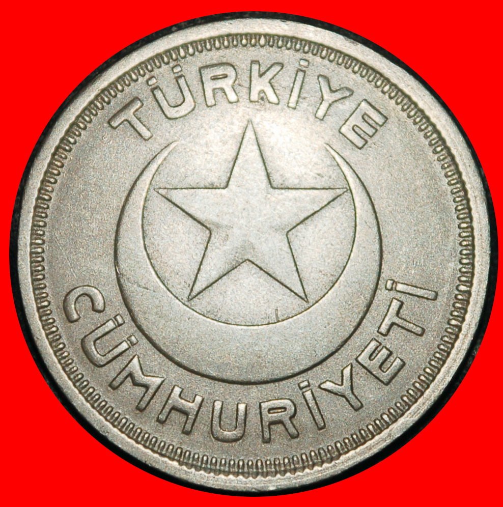  Ⰶ ERROR CRESCENT(1935-1943): TURKEY ★ 5 KURUSHES 1943! WARTIME (1939-1945)★LOW START! ★ NO RESERVE!   