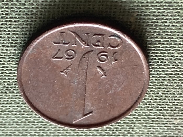 Münze Umlaufmünze Niederlande 1 Cent 1967