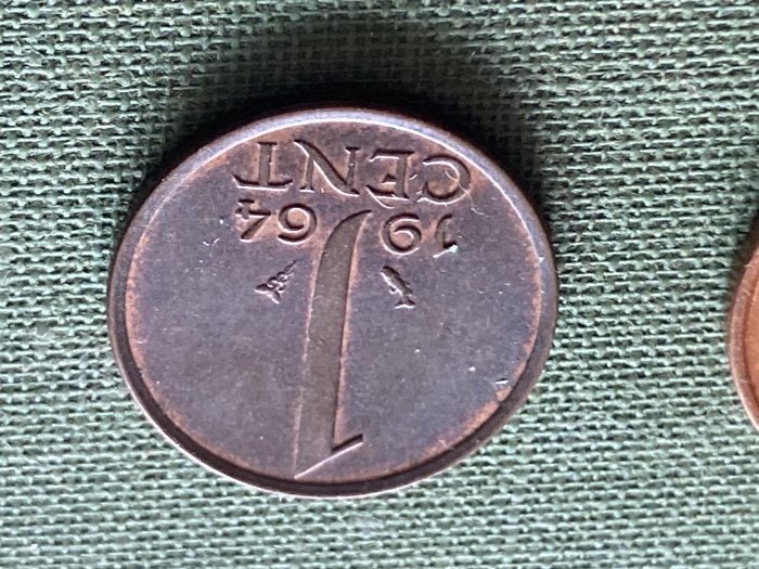 Münze Umlaufmünze Niederlande 1 Cent 1964