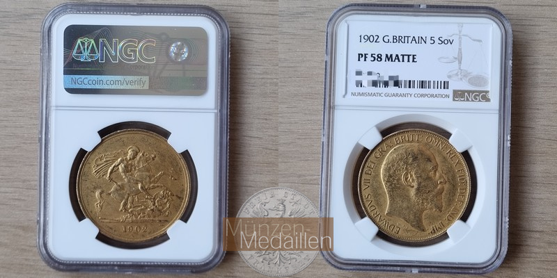 Grossbritannien, Edward VII. 1902-1910 MM-Frankfurt Feingold: 7,32g Sovereign 1902 
