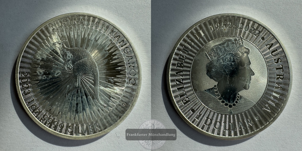  Australien 1 Dollar Australisches Kangaroo  2023  FM-Frankfurt  Feingewicht: 31,1g   