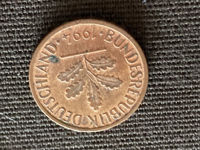  Münze Umlaufmünze Deutschland 1 Pfennig 1994 J   