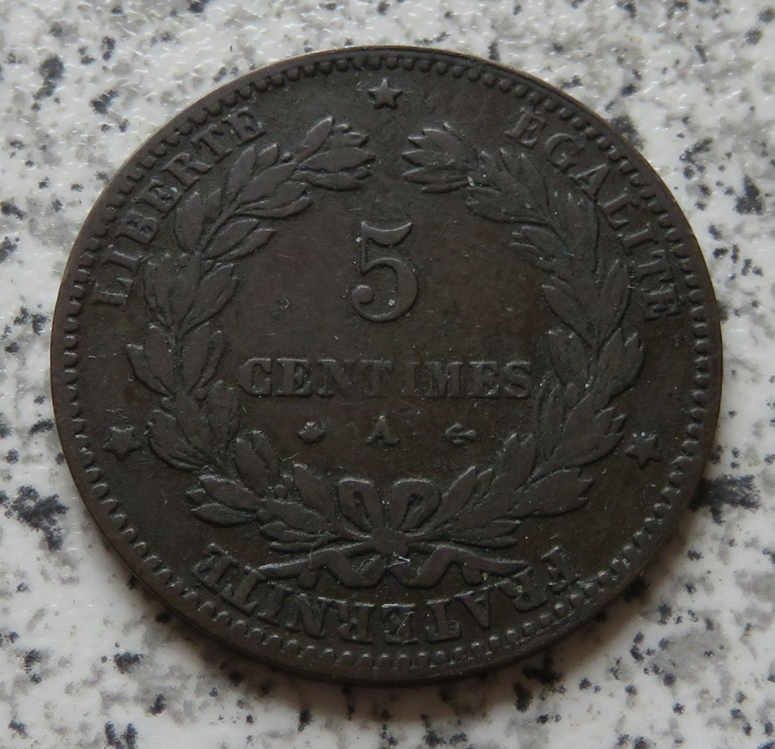  Frankreich 5 Centimes 1872 A   