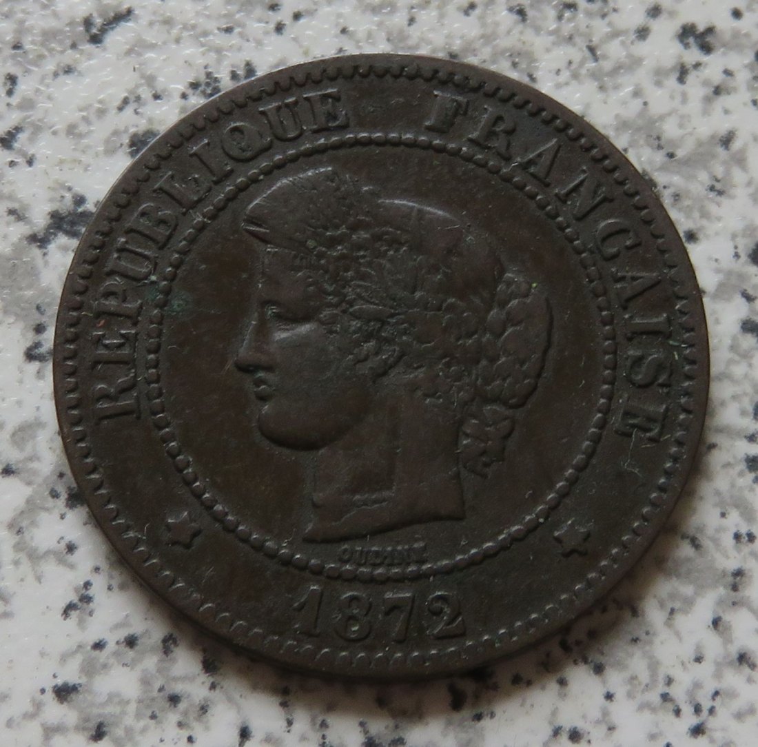  Frankreich 5 Centimes 1872 A   