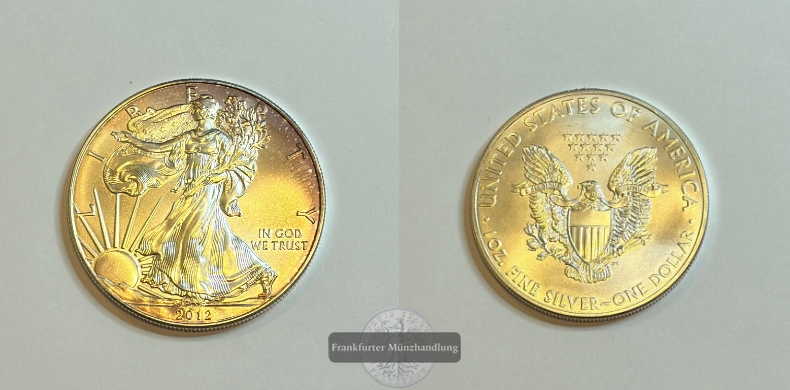  USA 1 Dollar  2012  American Eagle  FM-Frankfurt Feinsilber: 31,1g   