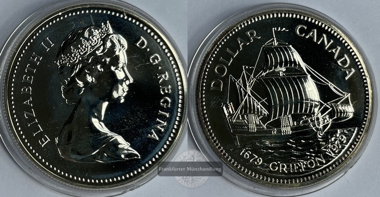  Kanada  1 Dollar  1979  Griffon FM-Frankfurt  Feinsilber: 11,66g   