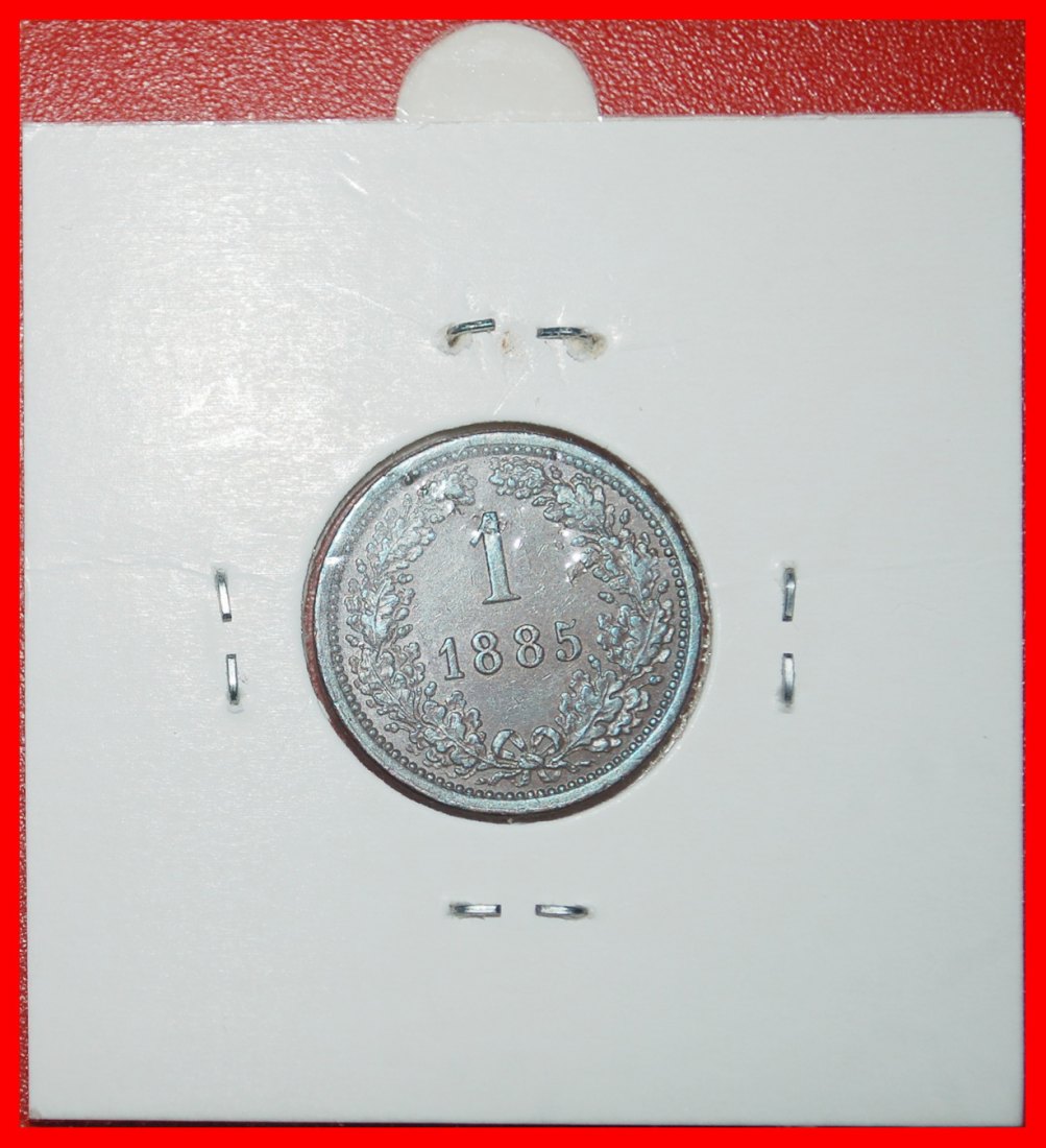 Ⰶ EAGLE (1858-1891): AUSTRIA ★ 1 KREUZER 1885! FRANZ JOSEPH I (1848-1916) ★LOW START ★ NO RESERVE!