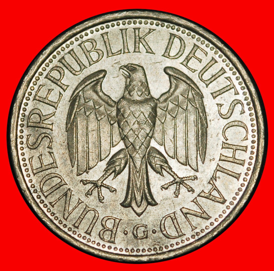  Ⰶ NOT COMMUNIST (1950-2001):GERMANY★1 MARK 1988G BADEN-WUERTTEMBERG★II1+D+r2★LOW START ★ NO RESERVE!   