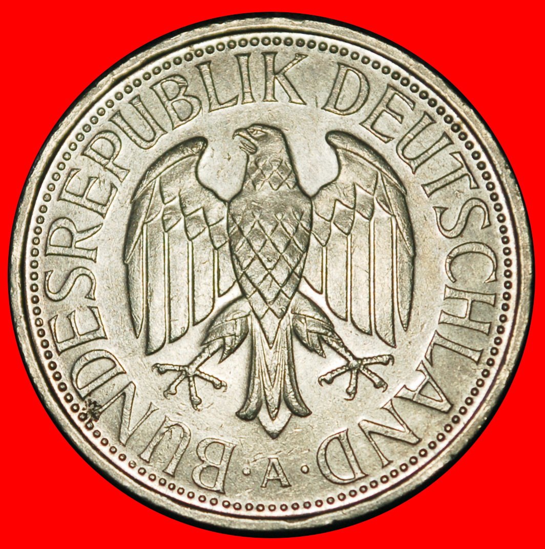  Ⰶ NOT COMMUNIST TYPE (1950-2001): GERMANY ★ 1 MARK 1990A PRUSSIA! III+D+r2!★LOW START ★ NO RESERVE!   