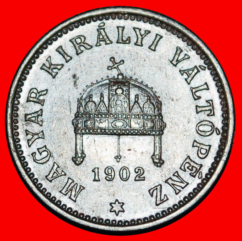 Ⰶ CROWN (1892-1914): HUNGARY ★ 1 FILLER 1902! Franz Joseph I (1848-1916) ★LOW START ★ NO RESERVE!   