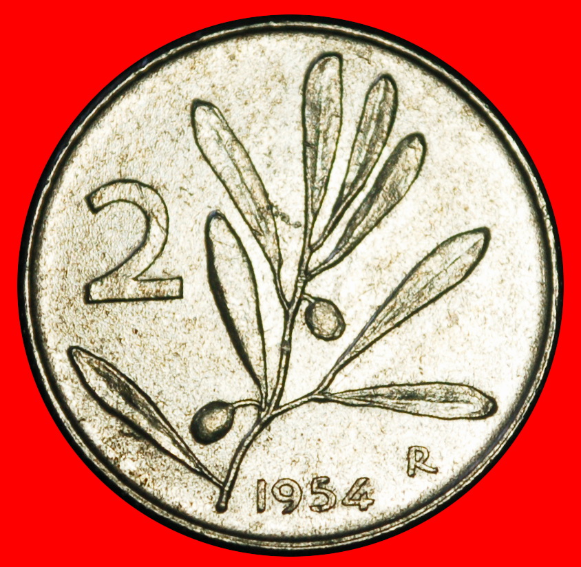  Ⰶ BEE (1953-2001): ITALY ★ 2 LIRAS 1954R!★LOW START ★ NO RESERVE!   