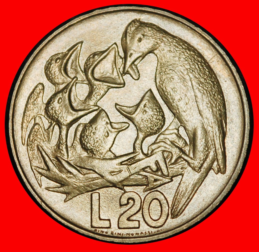  Ⰶ ANTS AND BIRDS ITALY: SAN MARINO ★ 20 LIRAS 1975 FAO russia (the USSR) UNC★LOW START ★ NO RESERVE!   