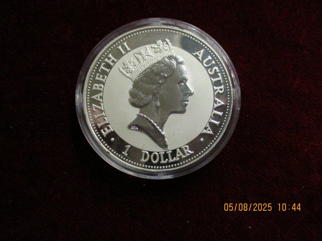  1 Dollar Australien Kookaburra 1992 Silber 999er Gewicht 31,1 Gramm / F2   