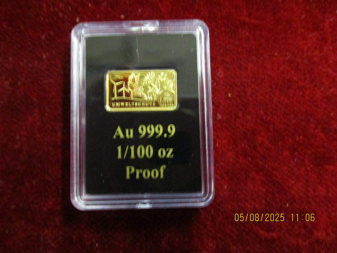  Anlagegold Goldbarren 999,9er Gewicht: 0,311 Gramm /F3   