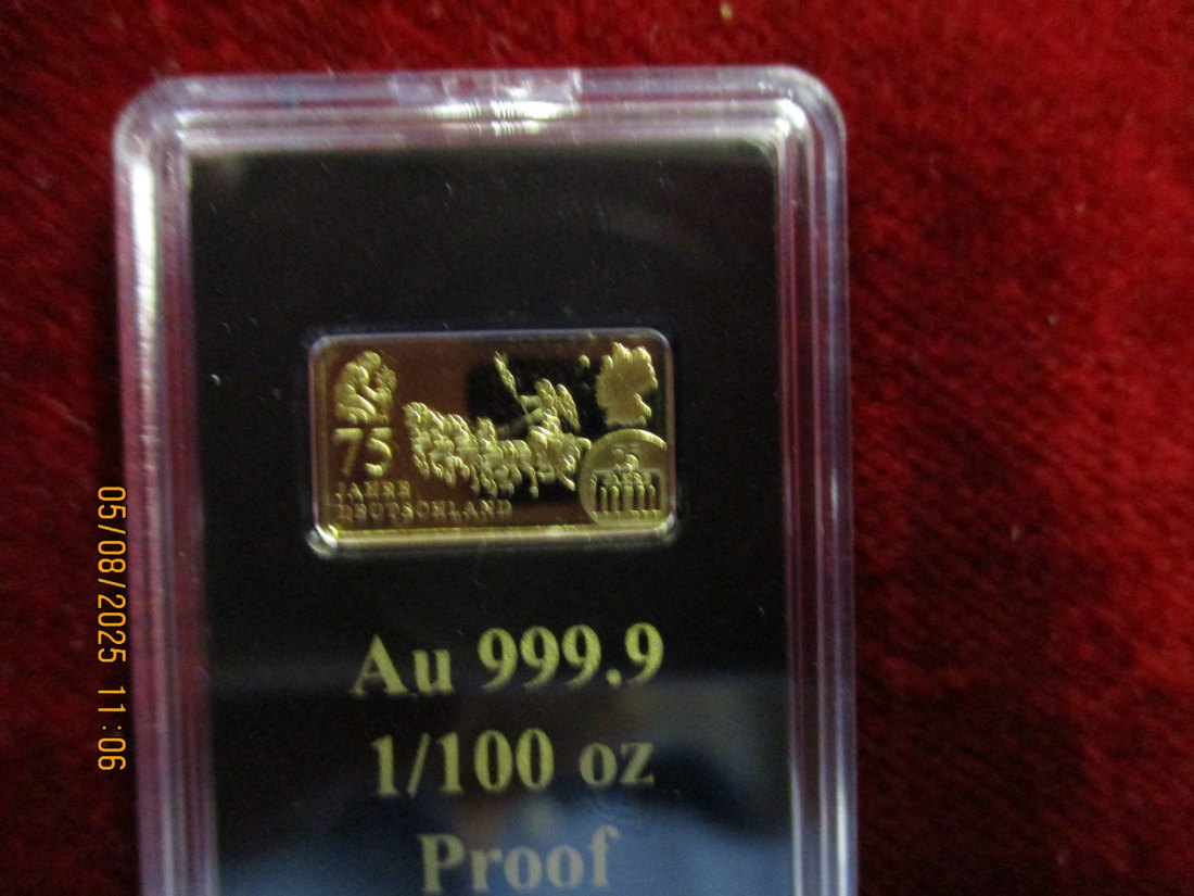  Anlagegold Goldbarren 999,9er Gewicht: 0,311 Gramm /F4   