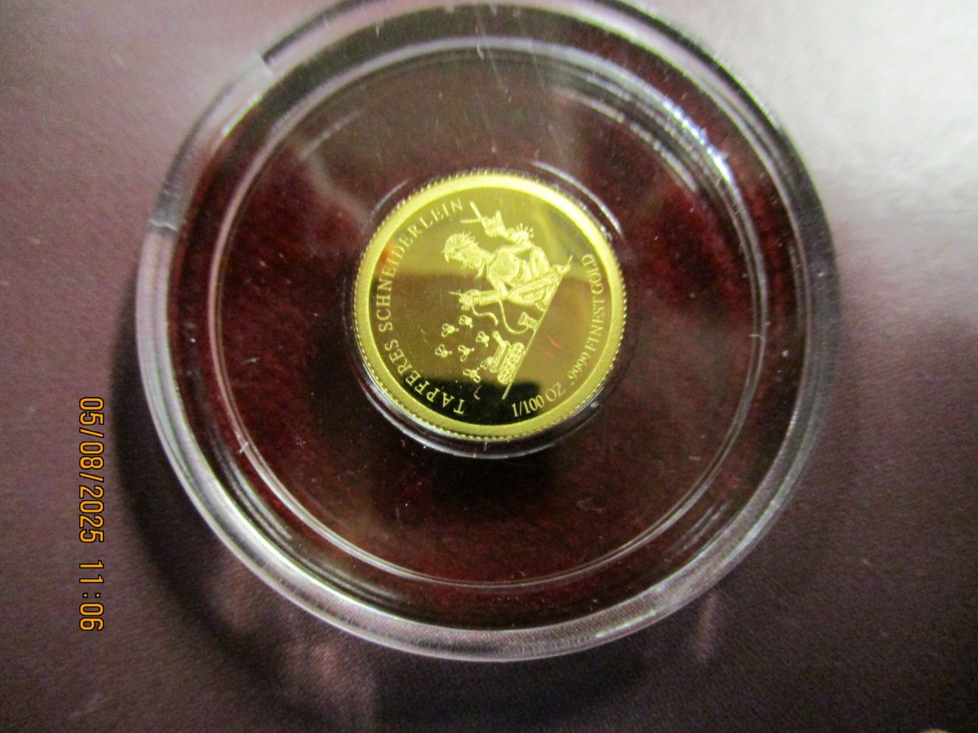  Anlagegold Goldmünze 999,9er Gewicht: 0,311 Gramm   