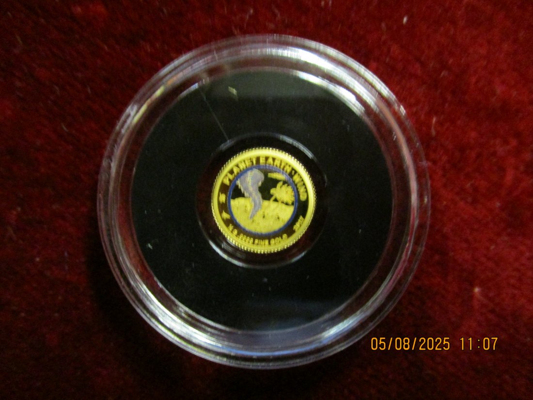  Anlagegold Goldmünze 999,9er Gewicht: 0,5 Gramm /F5   