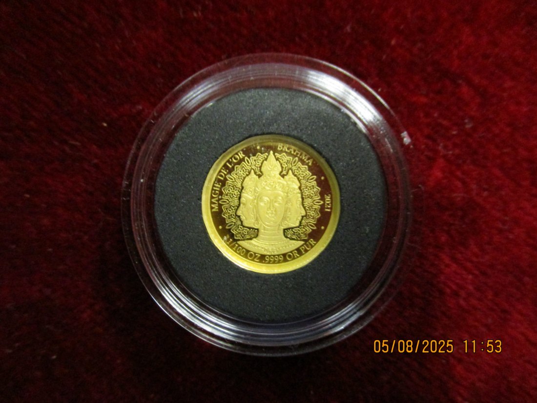  Anlagegold Goldmünze 999er Gewicht: 0,311 Gramm /F8   